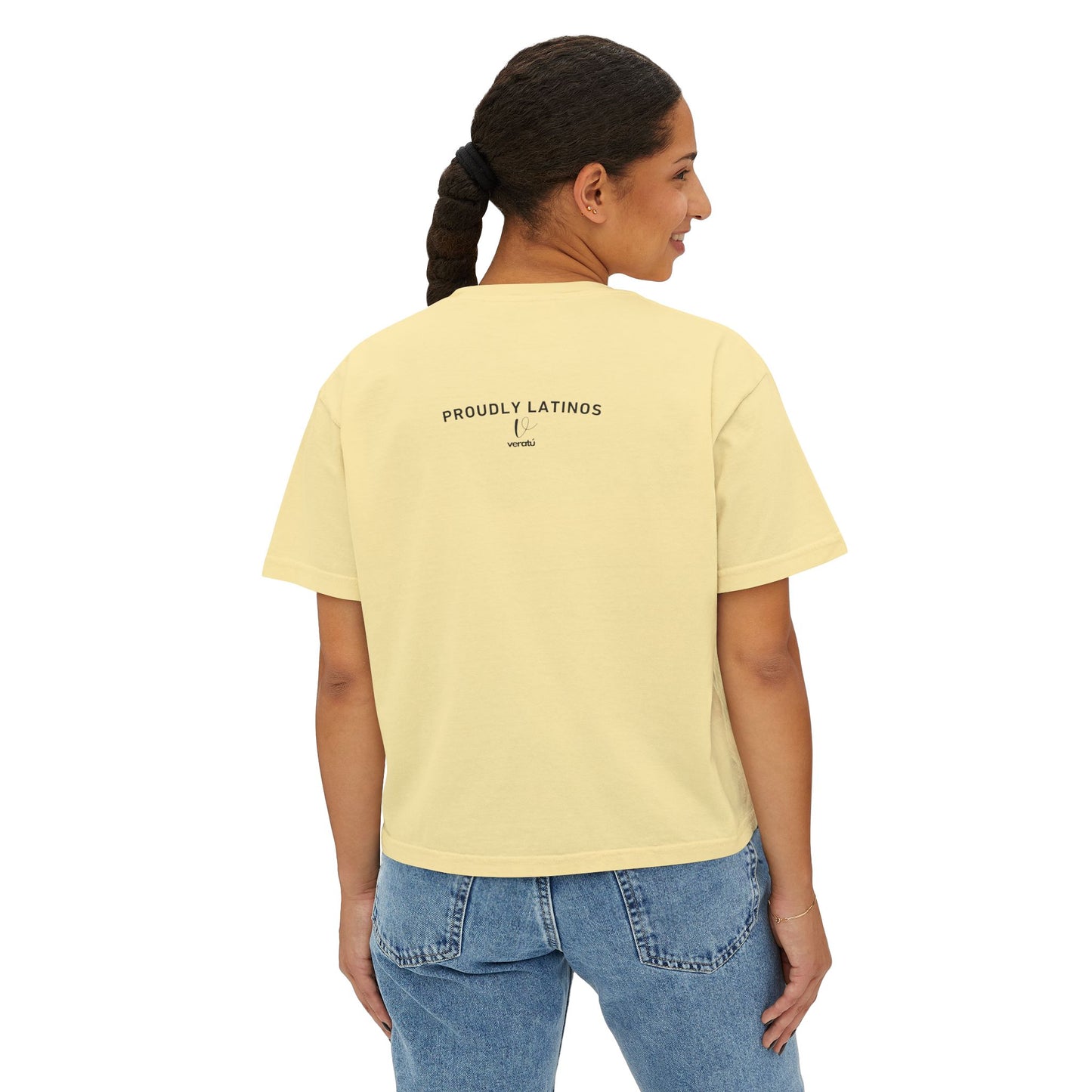 My Attitude Sounds Better in Portuguese Boxy Tee Shirt
