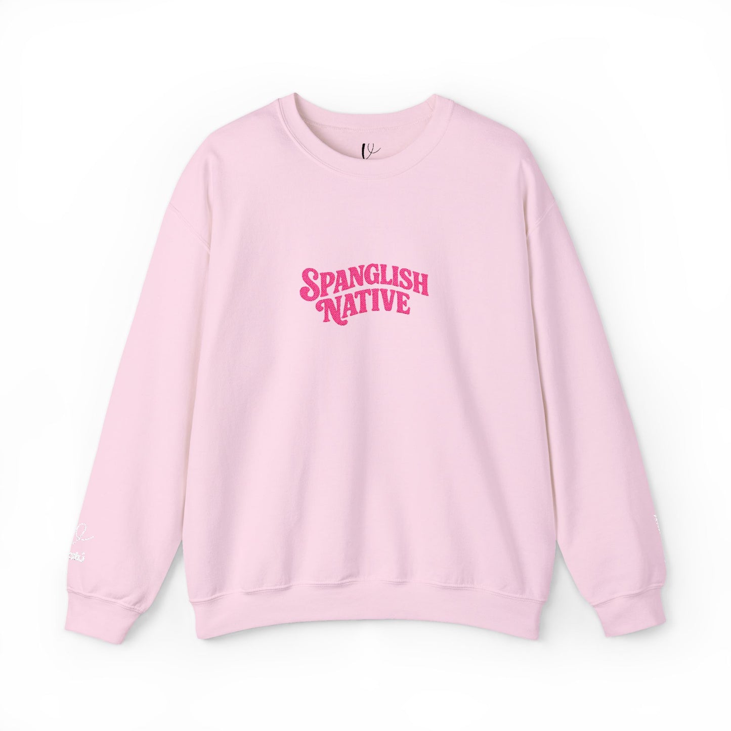 Spanglish Native Crewneck in Bold Rosa