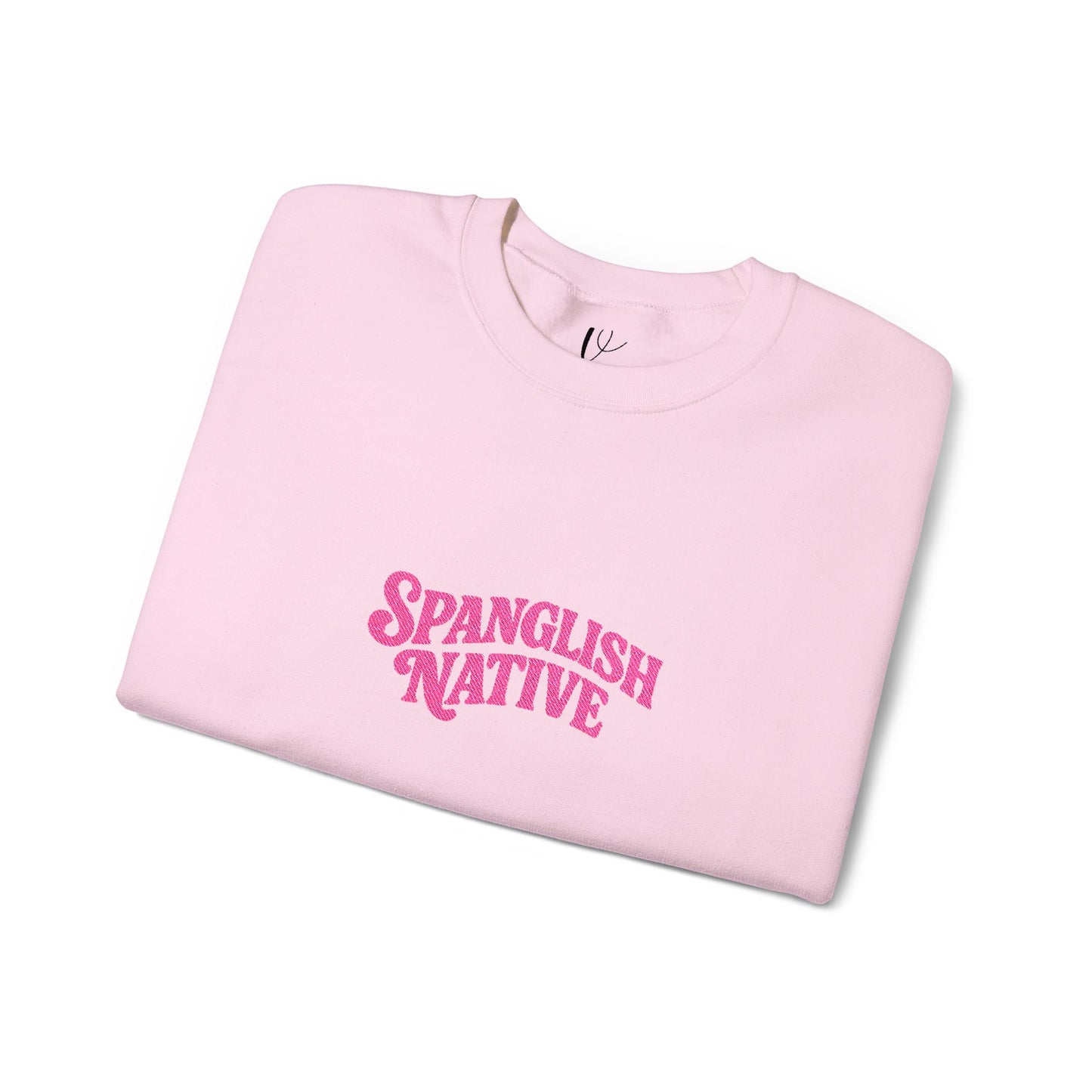 Spanglish Native Crewneck in Bold Rosa