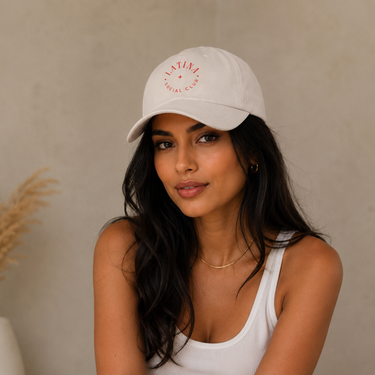 "LATINA Social Club" Embroidered Dad Cap
